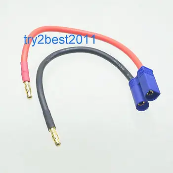 

4mm Banana Bullet Plug to EC5 connector adapter charge cable lipo NiMh NiCd