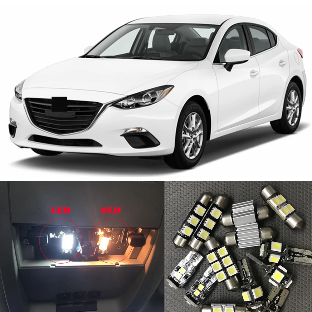 9x Автомобильный светодиодный внутренний обновление светильник лампы Комплект