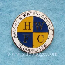 Пользовательские персонализированные Твердые эмалированные булавки с вашим дизайном логотипа круговой