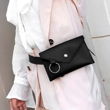 Поясная Сумка женская кожаная поясная сумка модная женская однотонная сумка-мессенджер из искусственной кожи на плечо pochete homem