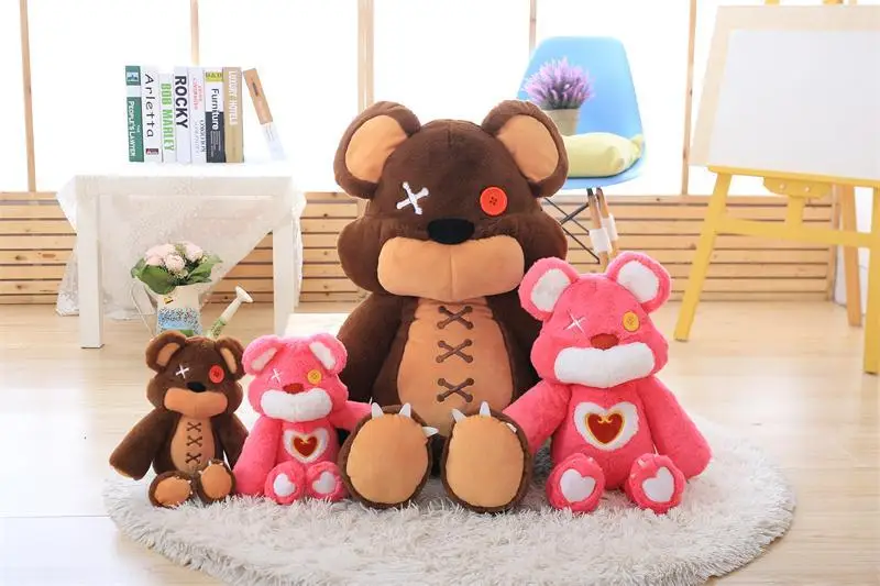 Прекрасный, темная женщина Anne, медведь кукла, розовый медведь, кукла, подарок на день рождения подруги милые плюшевые игрушки для детей