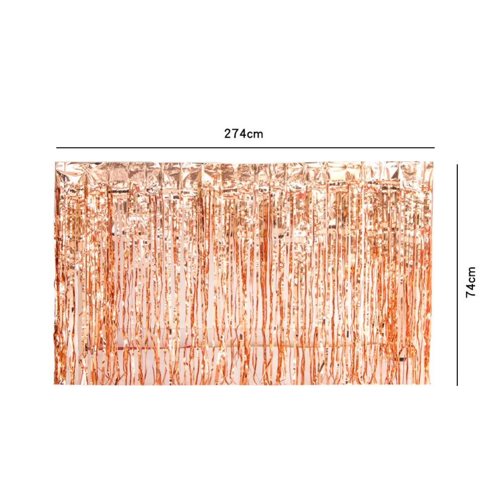 1 шт. 29*108 дюймов розовое золото мишура настольная юбка металлическая бахрома из фольги драпировка для стола гирлянды с кисточками свадебный день рождения душ Декор