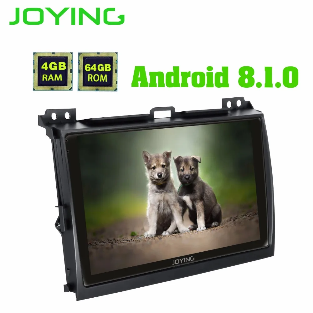 Top JOYING 4GB 64GB ROM Android 8.1 2 din 9 inch 8 Core Car GPS Player Radio Stereo For Toyota Land Cruiser Prado 120 LEXUS GX 470 5