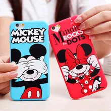For iPhone 6 Case Cute Cartoon Minnie Mouse Soft Silicone font b Phone b font Cases