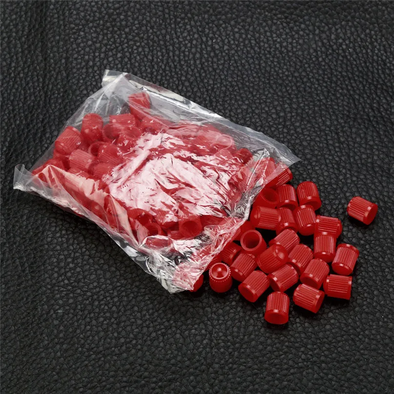 200pcs Bicycle Valve Caps Nozzle cover Fashion Plastic Auto Car Bike Motorcycle Truck wheel Tire Valve Stem Caps #2s19 (10)