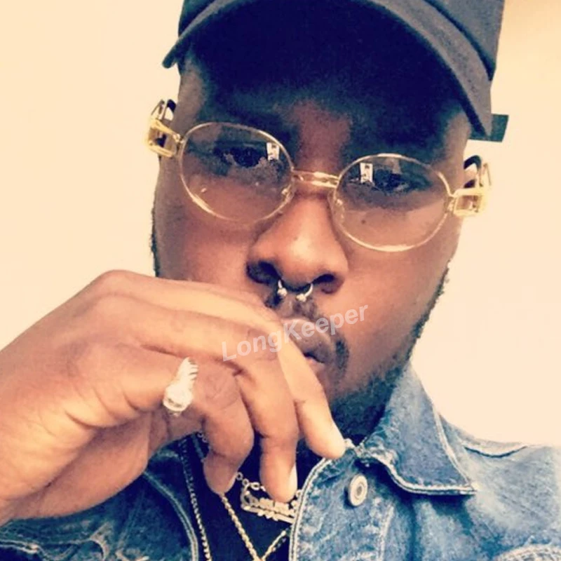 

Long Keeper Retro Clear Lens Nerd Glasses Frames For Men Male Oval Small Round Eyeglasses For Women Gold Metal Hollow 2018