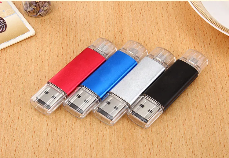 USB флеш-накопитель OTG для Android Phone High speed Memory Stick Pen Drive 128 Гб 64 ГБ 32 ГБ 16 ГБ 8 ГБ USB флеш-накопитель металлический U Stick