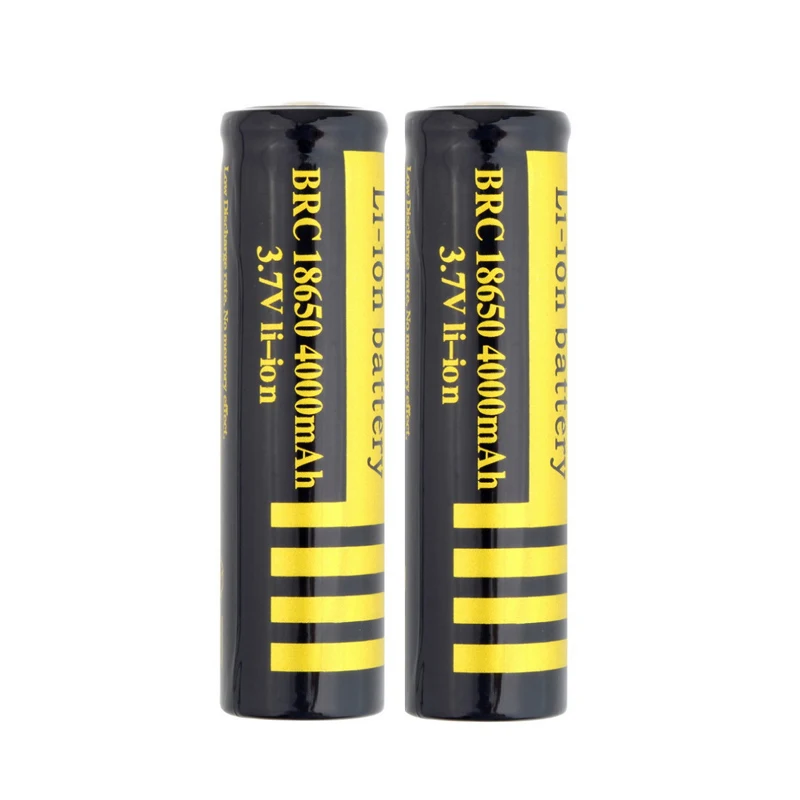 

GTF 3.7V 4000mah 18650 Battery LED Flashlight Torch Batteries Li-ion Rechargeable Batteries for 18650 Batteries Dropshipping