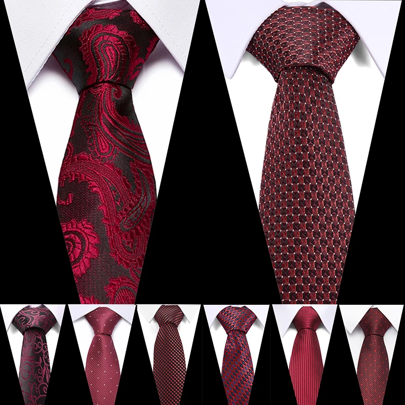 

2019 New mens luxury silk men ties Paisley plaid formal business wedding british plaid cravatte seta 7cm Slim Tie