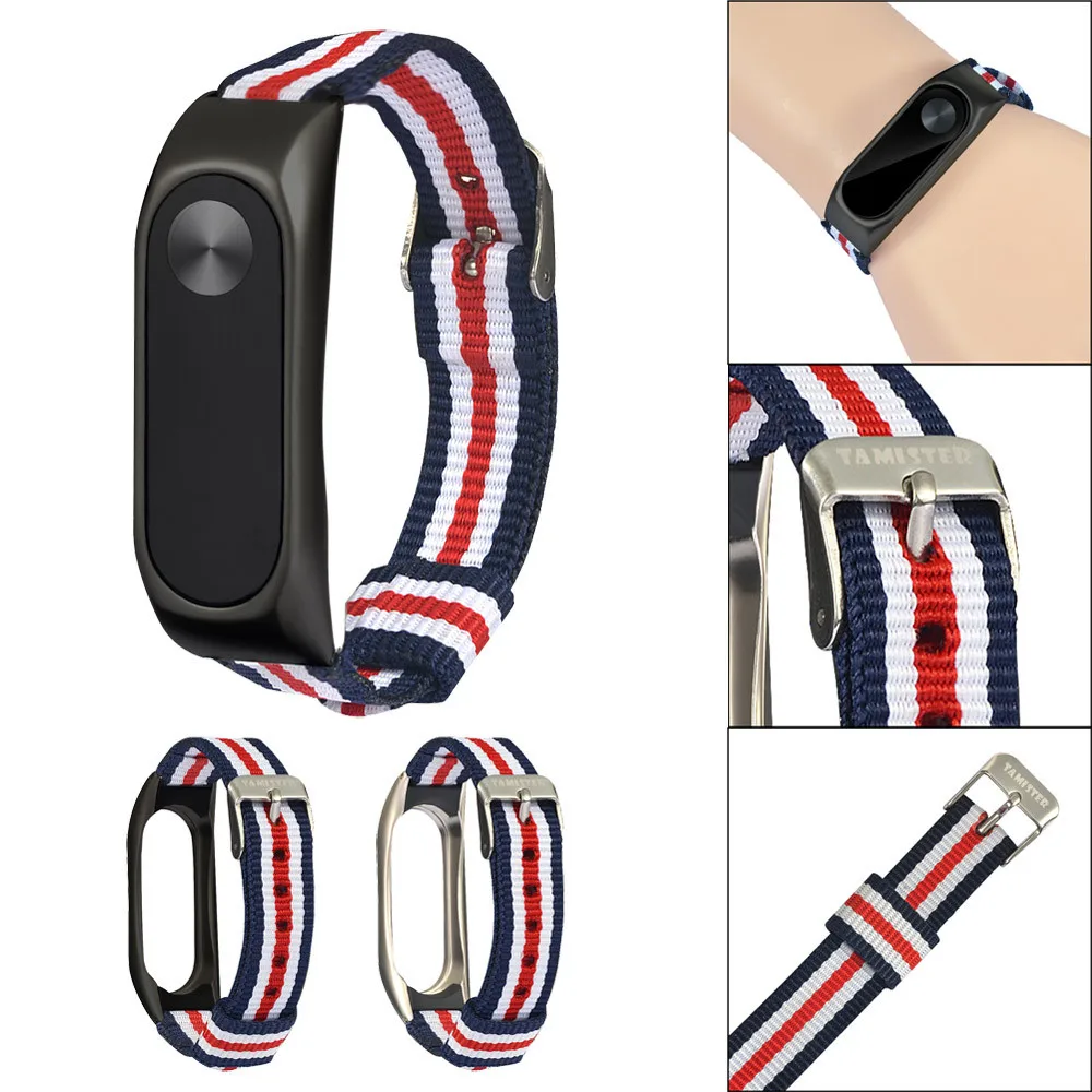

2019 NEW Lightweight Nylon Adjustable Replacement Band Strap With Stainless Steel Buckle Clasp For XIAOMI MI Band 2 #YL5
