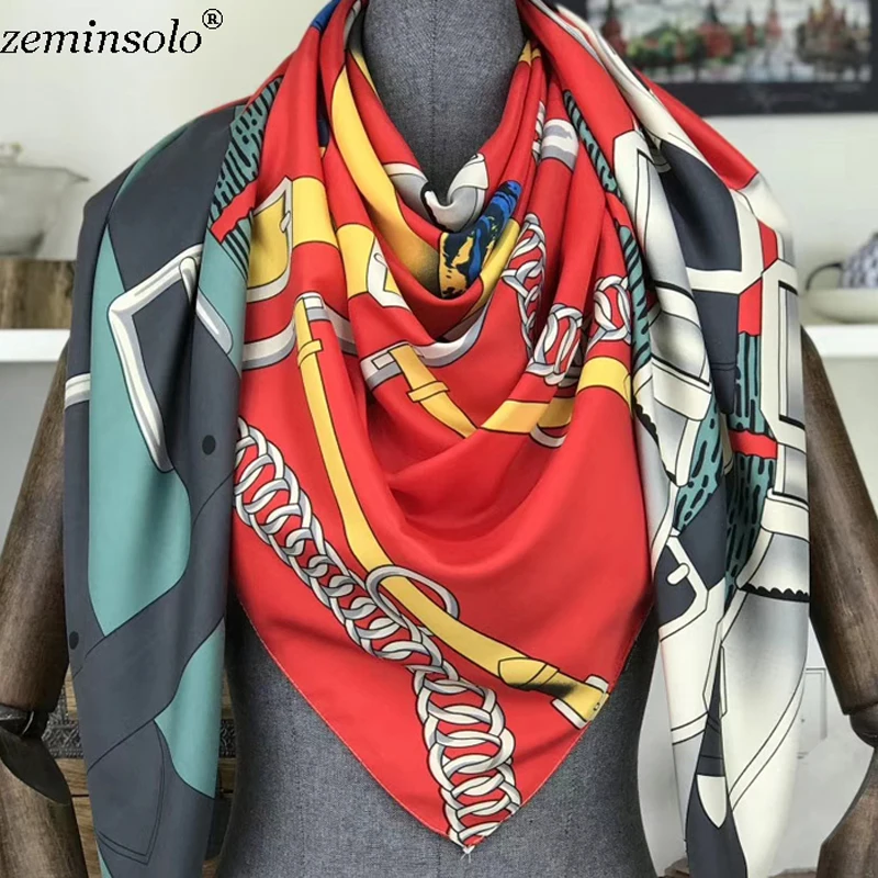 Women's Geometric square scarf I