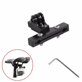 

Aluminum GoPro Accessories Bicycle Saddle Rail Seat Lock Mount For Go pro Hero 5 4 3+ 2 1 SJ4000 xiaomi yi GP284 Clamp Bike Clip