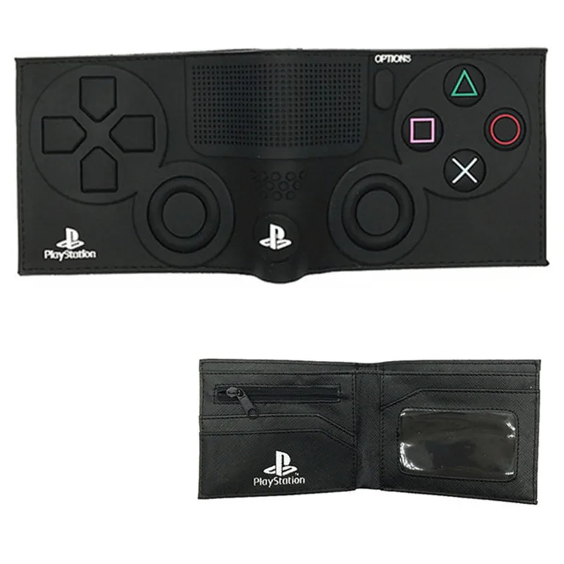 Модный игровой playstation 4 кошелек с карманом для монет ID держатель для карт 3D Touch PVC и PU короткий кошелек для молодых Carteira Masculina