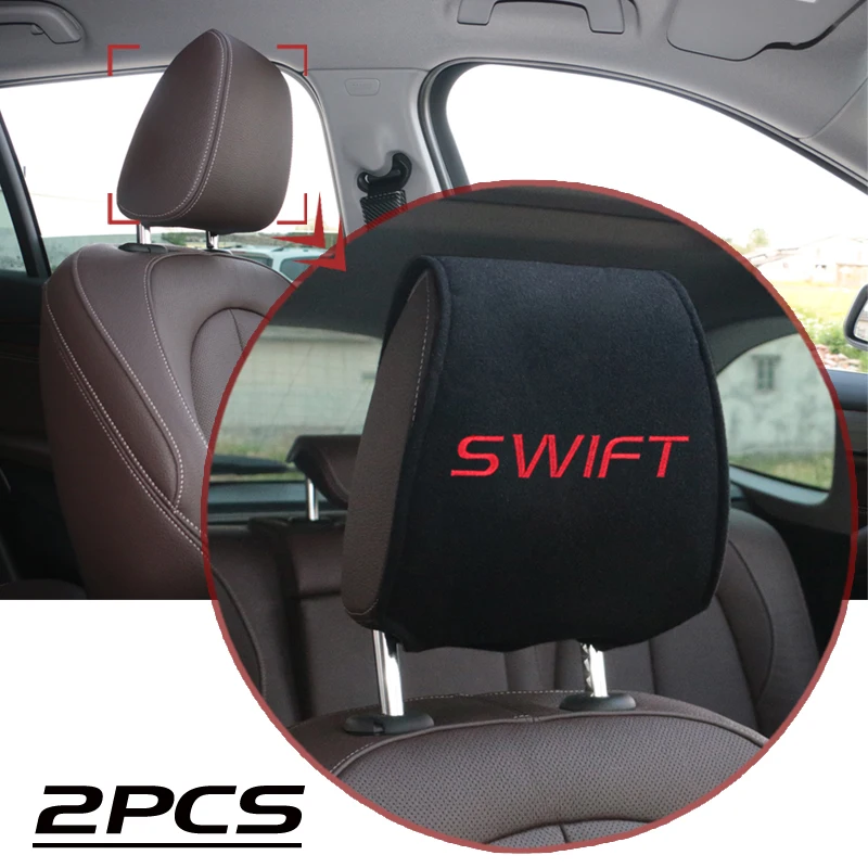 

2pcs Car Head Restraint Auto Headrest Travel Neck Support Holder Automobiles Seat Covers for suzuki swift