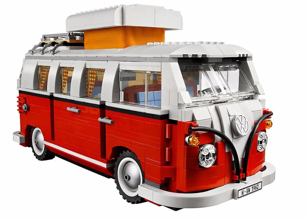 10569 Create Series City Car T1 Camper Van строительные блоки 1354 шт совместимые части игрушек с bela 10220