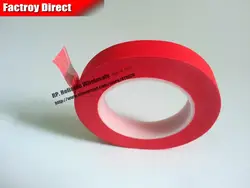 35 мм * 33 м одна сторона клей красный креп Бумага смешивания ПЭТ высокой Температура противостоять Клейкие ленты для предотвращения