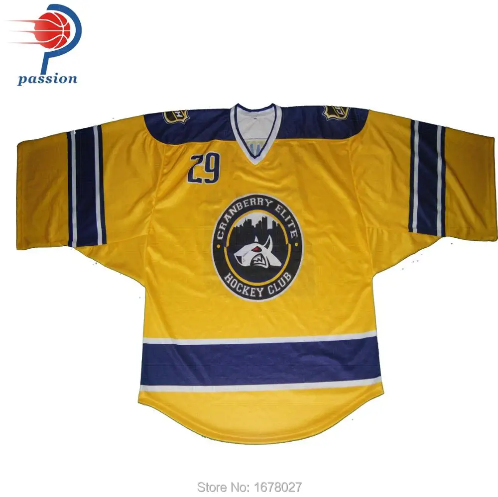 Custom made team set ice hockey jerseysin Hockey Jerseys from Sports