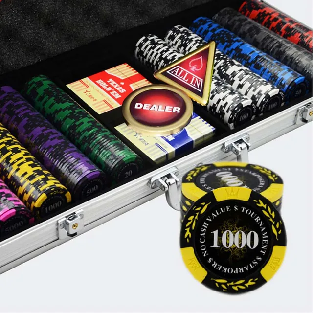 300PCS/SET,10 Kinds Option Luxury Poker Chips Colorful Casino Chips