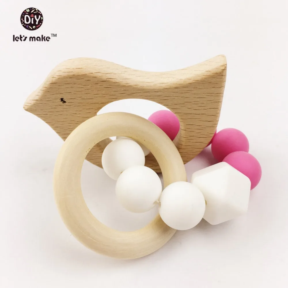 Silikon Tier geformt Beißring Ring Baby kaubar Kinderkrankheiten Spielzeug