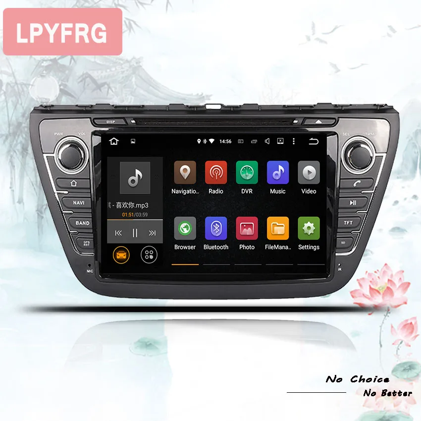 Автомобильный DVD плеер 4 Гб ОЗУ android 10 0 Wi Fi 8 ядер DAB 64 ПЗУ AUX FM видео для Suzuki S Cross SX4 2014