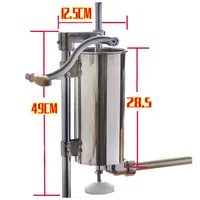 3L/6lbs работает дома Колбаса мясо писака Нержавеющая Сталь Ручной вертикальный колбаса розлива Кухня инструмент Колбаса чайник