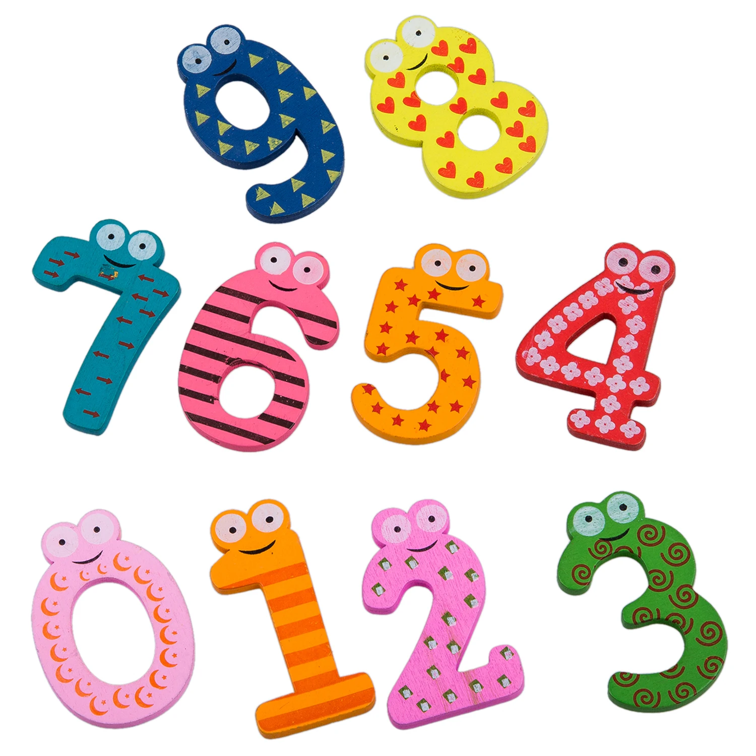SZS Hot Colourful Wooden Numbers Fridge Toy,NUMBERS Educational Math Toyin