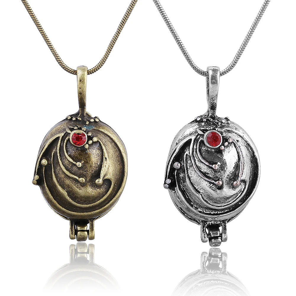 Vintage Vampire Diaries Verbena Necklace Elena Gilbert Pendant Photo Locket Jewelry For Vampire