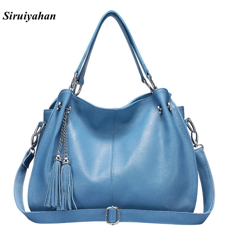 

Siruiyahan Genuine Leather Bag Female Bags Handbags Women Famous Brands Shoulder Bags Women Bag Female Bolsa Feminina