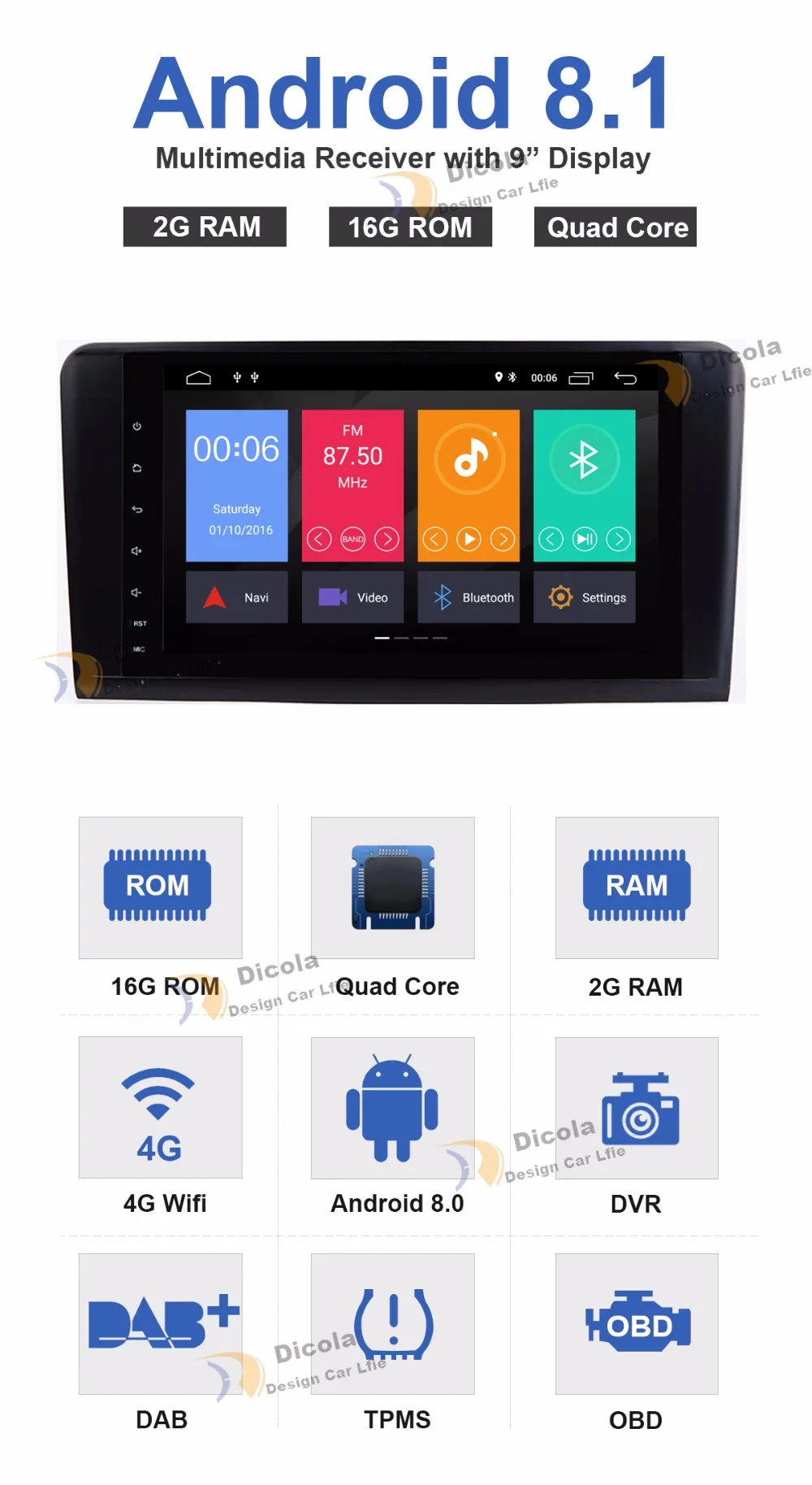 Discount IPS HD Android 8.1 Quad Core CAR DVD player For Mercedes Benz GL ML CLASS W164 ML350 ML500 X164 GL320 GPS stereo radio 4G/WIFI 5 Discount IPS HD Android 8.1 Quad Core CAR DVD player For Mercedes Benz GL ML CLASS W164 ML350 ML500 X164 GL320 GPS stereo radio 4G/WIFI 5