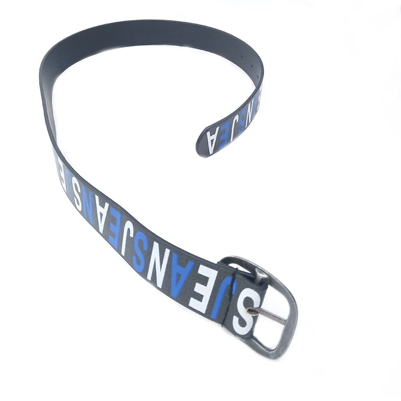 New Children Kids Letter Printed Belt Unisex Pant Accessories Belts Boys Girls Faux Leather Belt All-match Accessories N935