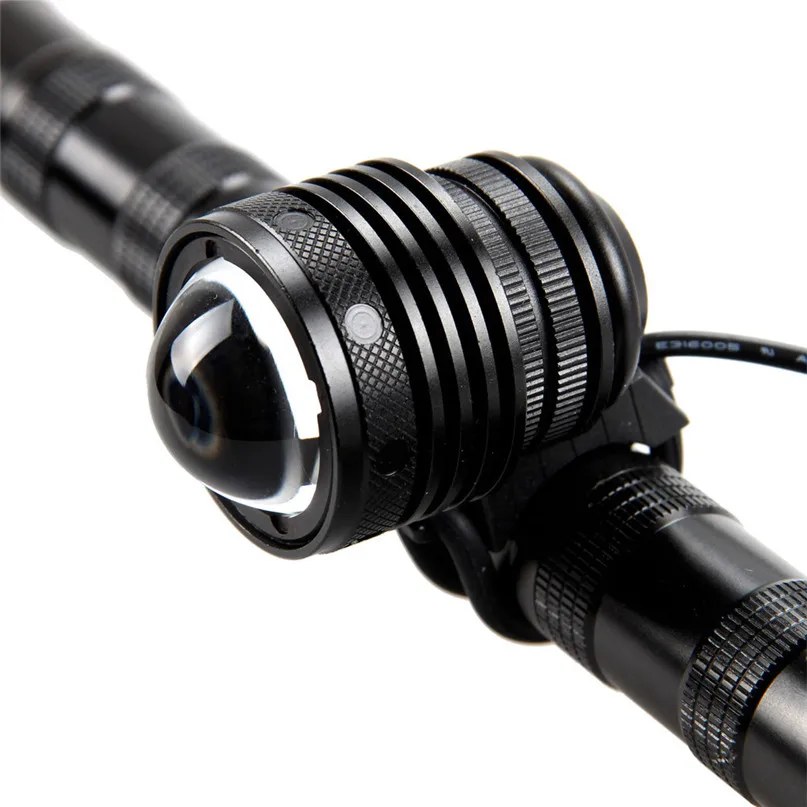 Zoomable T6 LED 5000 Lm Bicycle bike Head Light Headlamp USB Rechargeable Head Bicycle Front Lght Bicycle Light #2A27 (3)