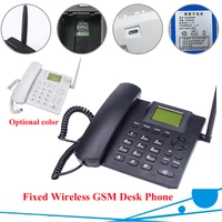 GSM фиксированный беспроводной телефон Quadband sim-карта SMS Функция Настольный телефон Русский Французский Испанский Португальский