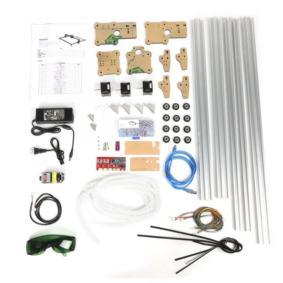 

CNC Machine 100-240VAC 500mW Mini DIY Desktop Laser Engraver Cutting Wood Marking Machine Laser Engraver