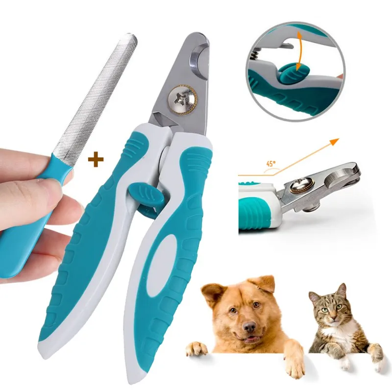 Pet Весенняя машинка для стрижки ногтей из нержавеющей стали животное собака уход за котом кусачки для ногтей Ножницы коготь ног резак для ногтей товар для животных