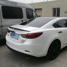 Для mazda 6 atenza украшение автомобиля Неокрашенный задний спойлер Высокое качество ABS Материал крыша хвост крыло