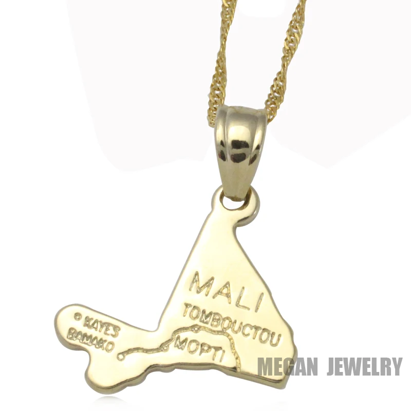 Подвеска и ожерелье с картой Мали для женщин мужчин Карта страны|pendant for necklace|pendant