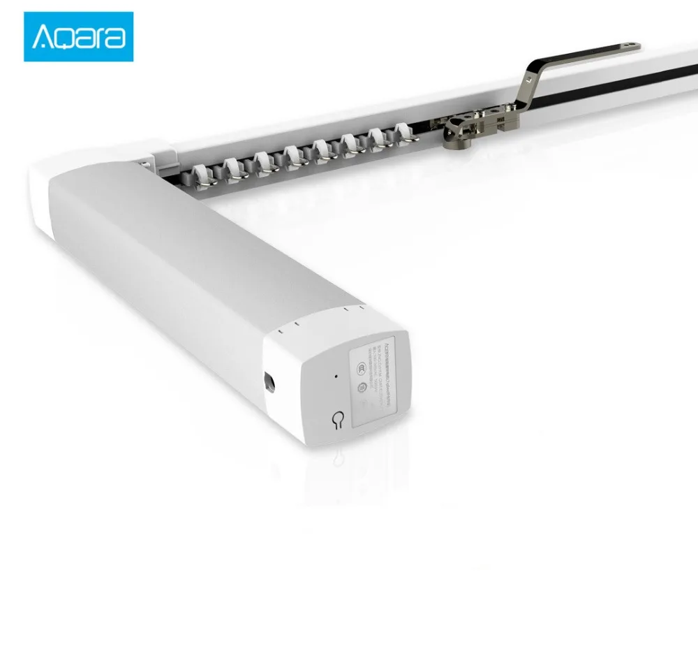 Kopen Originele xiaomi aqara gordijn motor of rail Zigbee wifi versie, werken met mi thuis app voor xiaomi smart home stille gordijn track