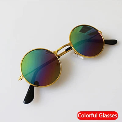 Colorful Glasses Новорожденный реквизит для фотосъемки ребенок позирует оправа для очков детская фотостудия для фотосессии аксессуары Fotografia 4 цвета - Цвет: Colorful Glasses