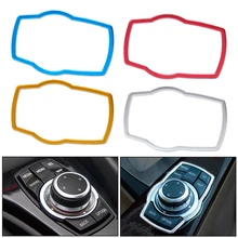 beler New Aluminum Alloy Car Interior Multimedia Button Cover Trim For BMW 1 / 3 / 4 / 5 / 7 Series X1 X3 X4 X5 X6 2013 2014