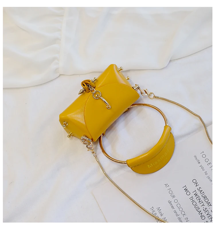 Элегантная Женская мини сумка-тоут летняя новая качественная кожаная женская дизайнерская сумка на цепочке сумка через плечо Bolsos Mujer