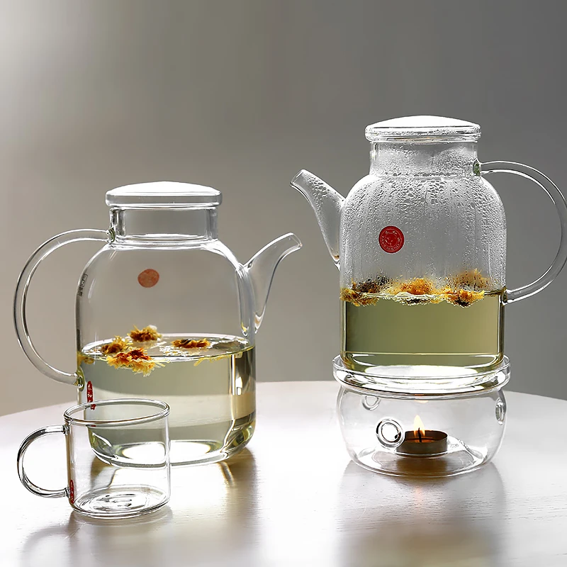 1l 15 L En Verre épais Thé Pot De Fleur Grande Capacité