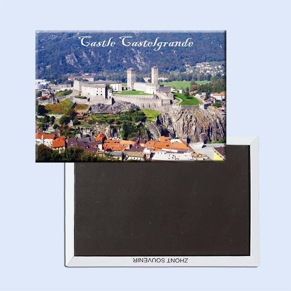 Castelgrande Switzerland Fridge Magnets 21677 Castle Souvenir | Дом и сад