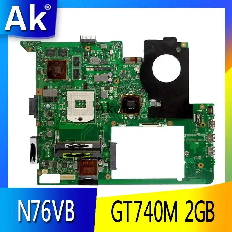 

AK N76VB Laptop motherboard for ASUS N76VZ N76VM N76VJ N76V Test original mainboard GT740M 2GB HM76