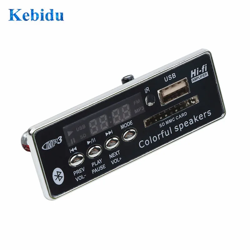 

Kebidumei MP3 Decoder Board Bluetooth Decoding Player Module Support FM Radio USB/TF LCD Screen Remote Controller