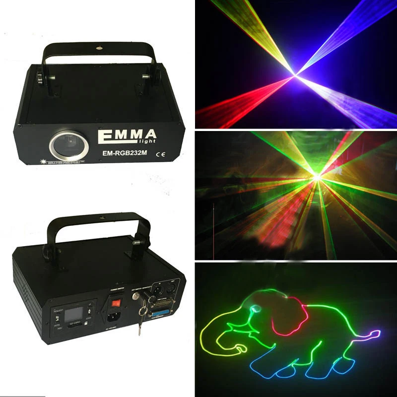 

1.2W full color laser light 1 watt animation SD card programmable private room bar lights 3D laser lights stage light