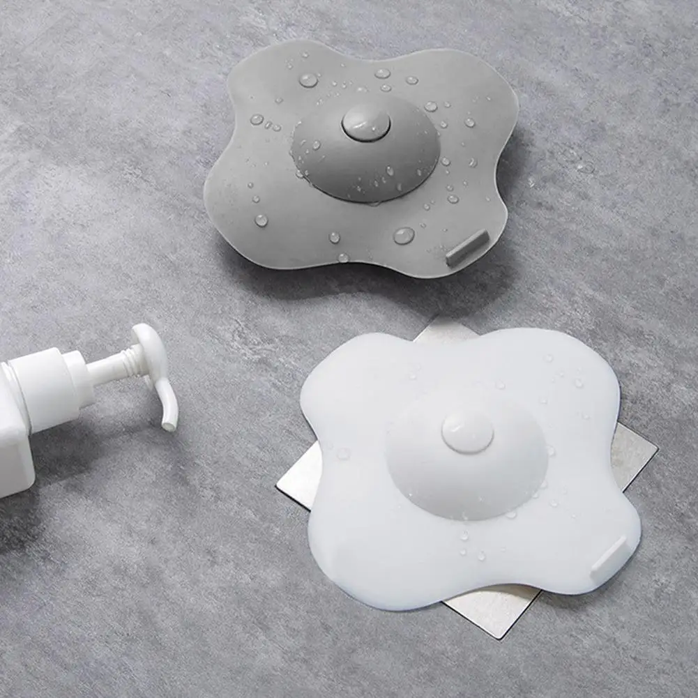 

1 Pack Trap Hair Catcher Bathtub 2-in-1 Silicone Drain Tub Stopper, Strainers For Floor, Kitchen, Laundry, And Bathroom