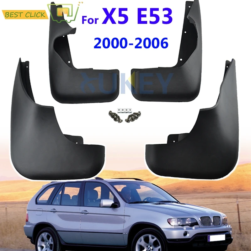 

Set Molded Mud Flaps For BMW X5 E53 2000 - 2006 Mudflaps Splash Guards Flap Mudguards Fender Front Rear 2001 2002 2003 2004 2005