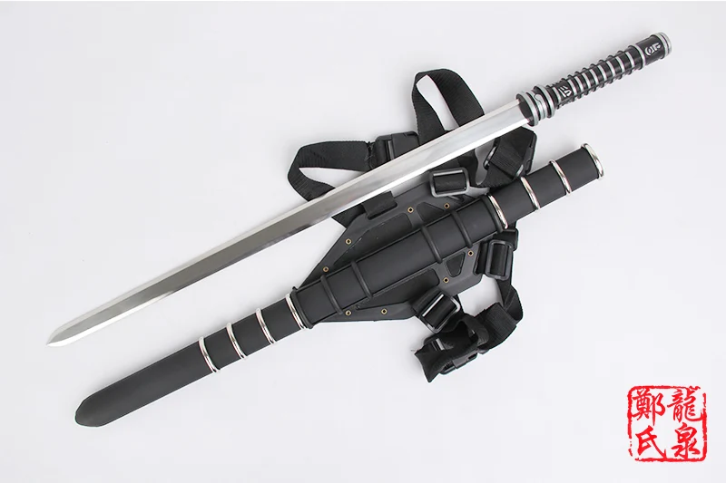 Stainless steel Blade Swords For Daywalker Sword Blade: Trinity Movie Leather Back Sheath Zinc Handle Collectible Supply