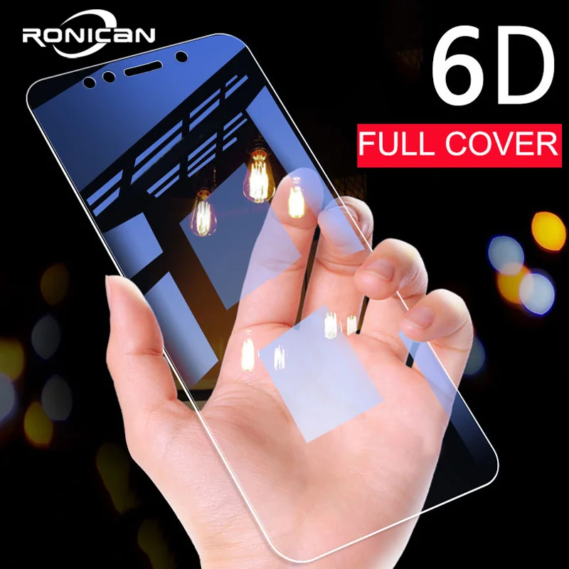 

RONICAN 6D Full Cover Screen Tempered Glass Film For Xiaomi Mi8 Mi 9 Phone Full Glue Protector Glass For Mi lite Mi 8 9 SE