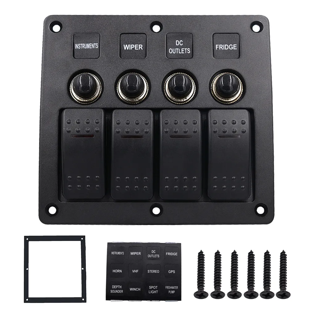 

CARPRIE Waterproof Car Auto Boat Marine LED Rocker Switch Panel Circuit Breakers Nov11 Drop Ship